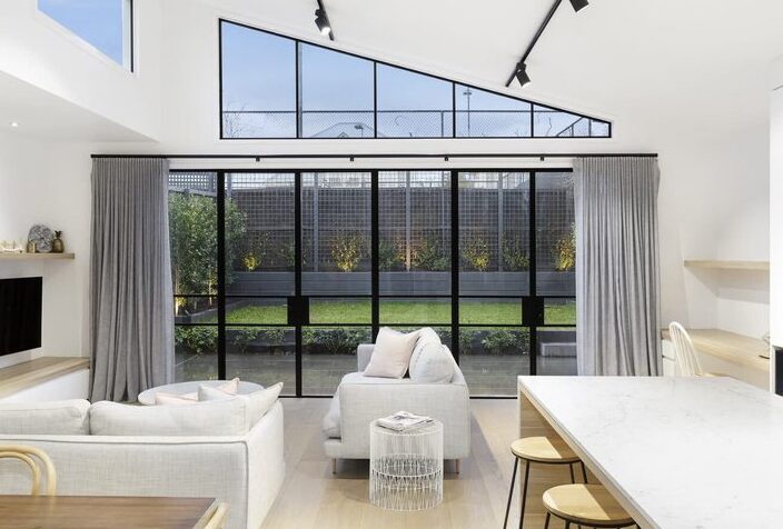 two sets of narrow center double doors aspect ratio 328 222