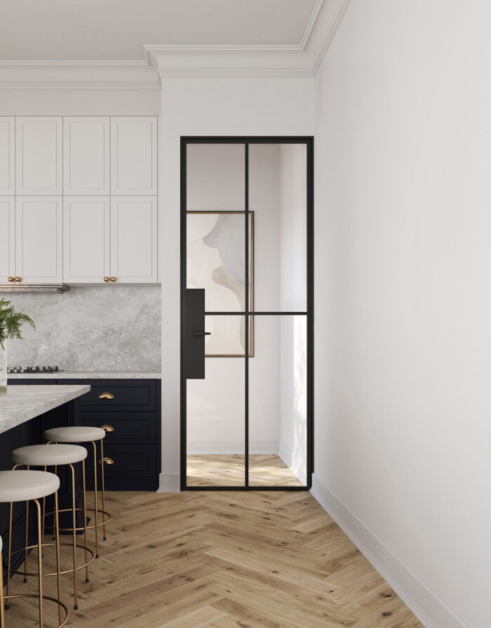 omnia steel renders amelie door black