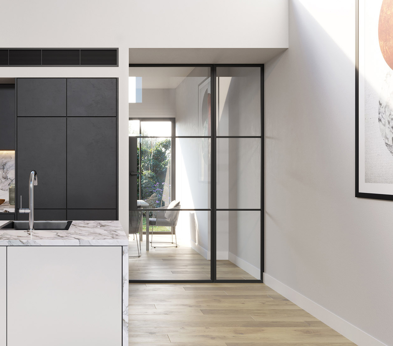 omnia steel renders madeleine door black 1